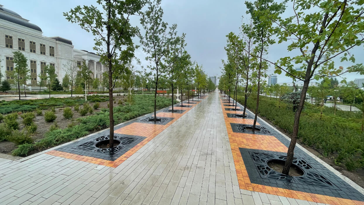 Приствольная решетка для дерева ZKING CRUST 1.2х1.2м Черная в Октябрьском фото