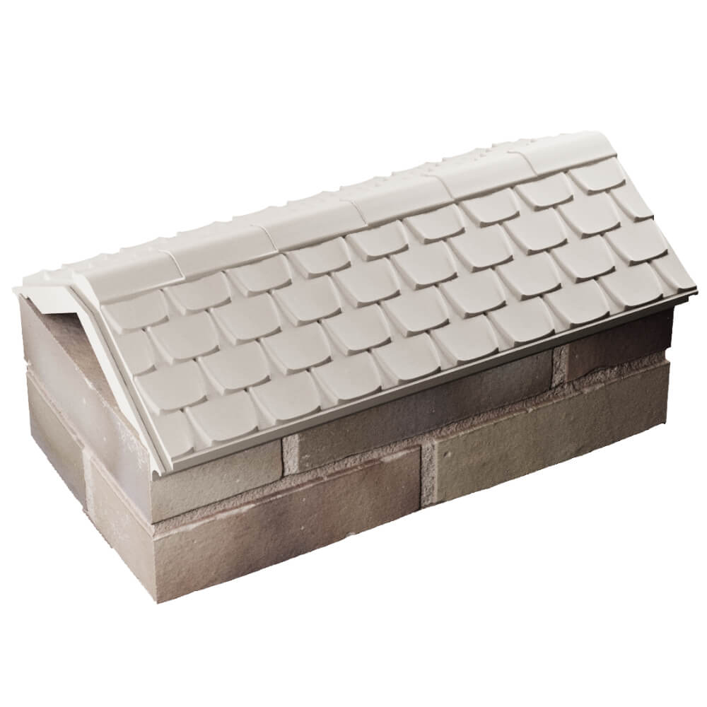 Парапет Zking Эльбрус Бежевый с посадкой на 1 кирпич (255мм) в Октябрьском фото