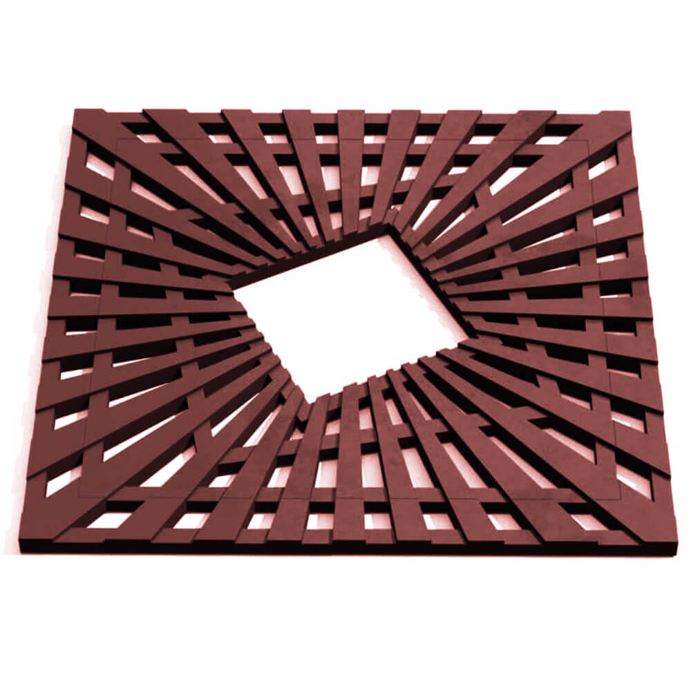 Приствольная решетка для дерева ZKING ATMOSPHERE 1.2х1.2м Коричневая Октябрьский фото