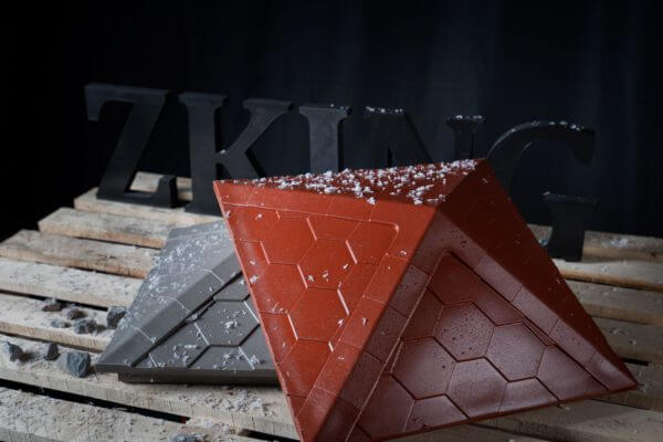 Колпак Zking Эверест Красный на столб 1.5х1.5 кирпича (390х390мм) в Октябрьском фото