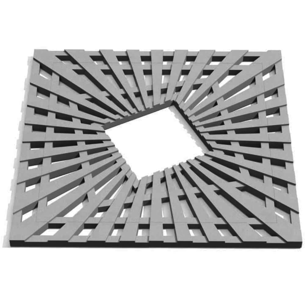 Приствольная решетка для дерева ZKING ATMOSPHERE 1.2х1.2м Серая Октябрьский фото