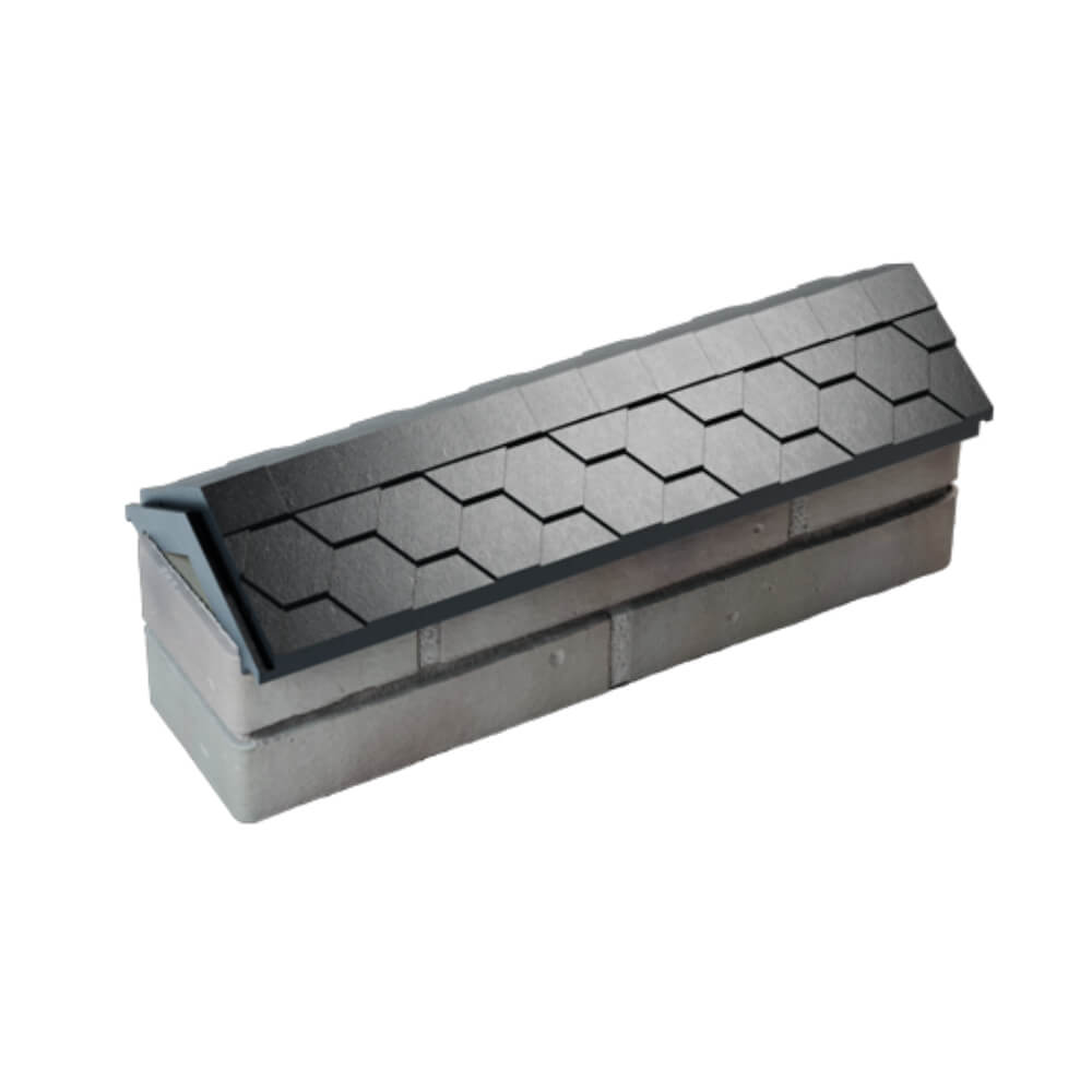 Парапет Zking Эверест Черный с посадкой на 0.5 кирпича (130мм) в Октябрьском фото