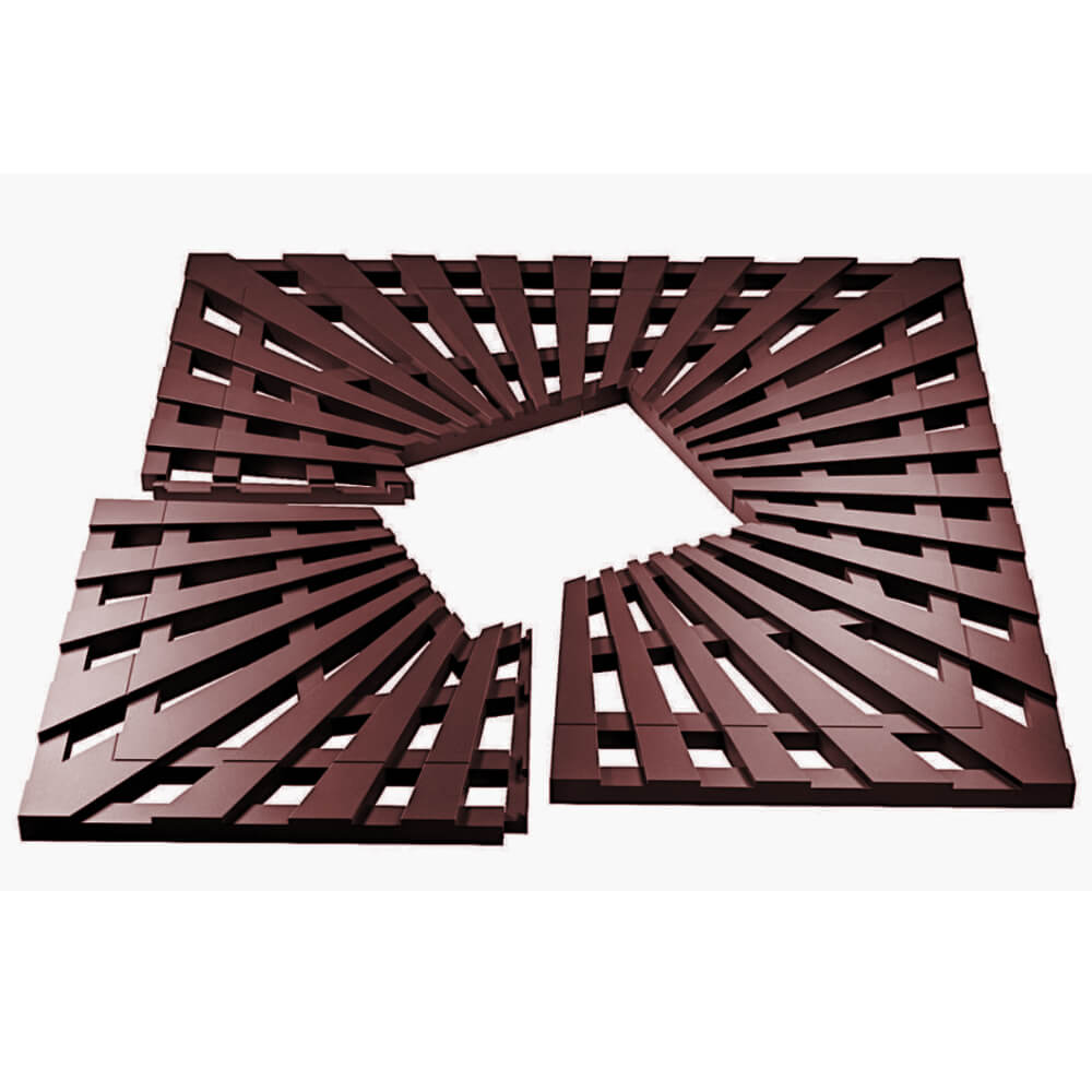 Приствольная решетка для дерева ZKING ATMOSPHERE 1.2х1.2м Коричневая в Октябрьском фото