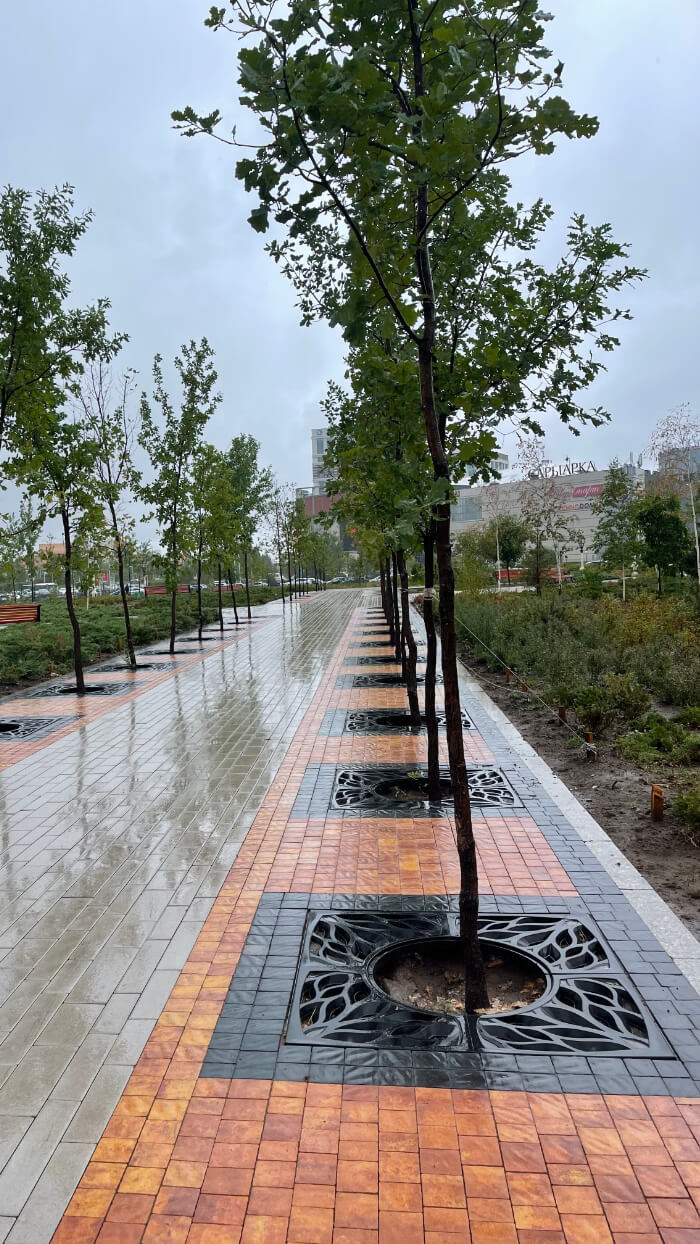 Приствольная решетка для дерева ZKING CRUST 1.2х1.2м Черная в Октябрьском фото