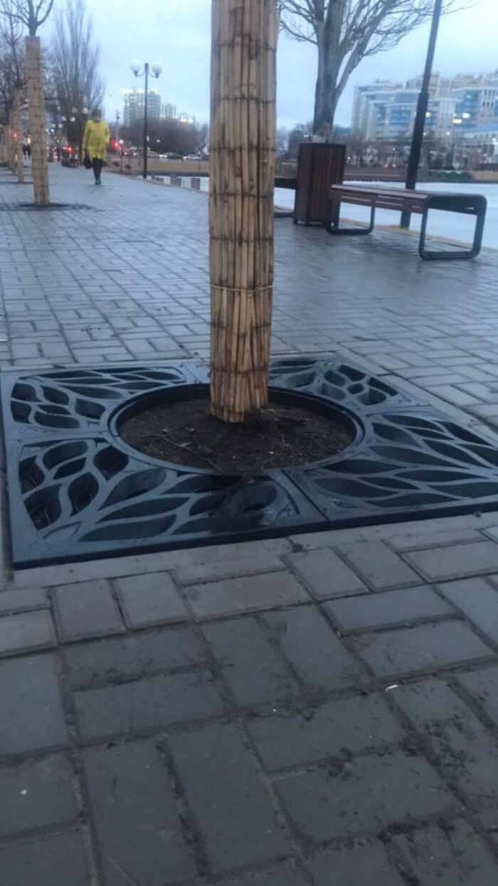 Приствольная решетка для дерева ZKING CRUST 1.2х1.2м Черная в Октябрьском фото