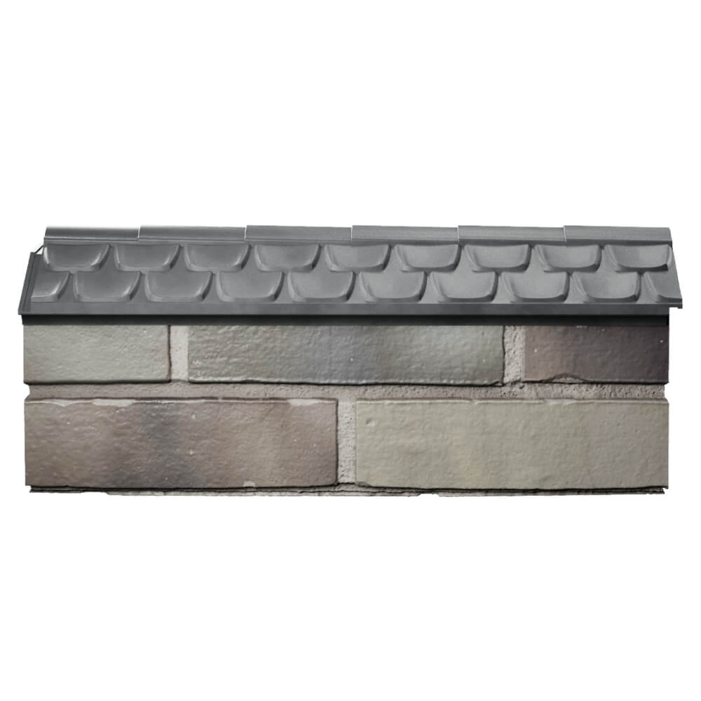 Парапет Zking Эльбрус Серый с посадкой на 0.5 кирпича (130мм) в Октябрьском фото