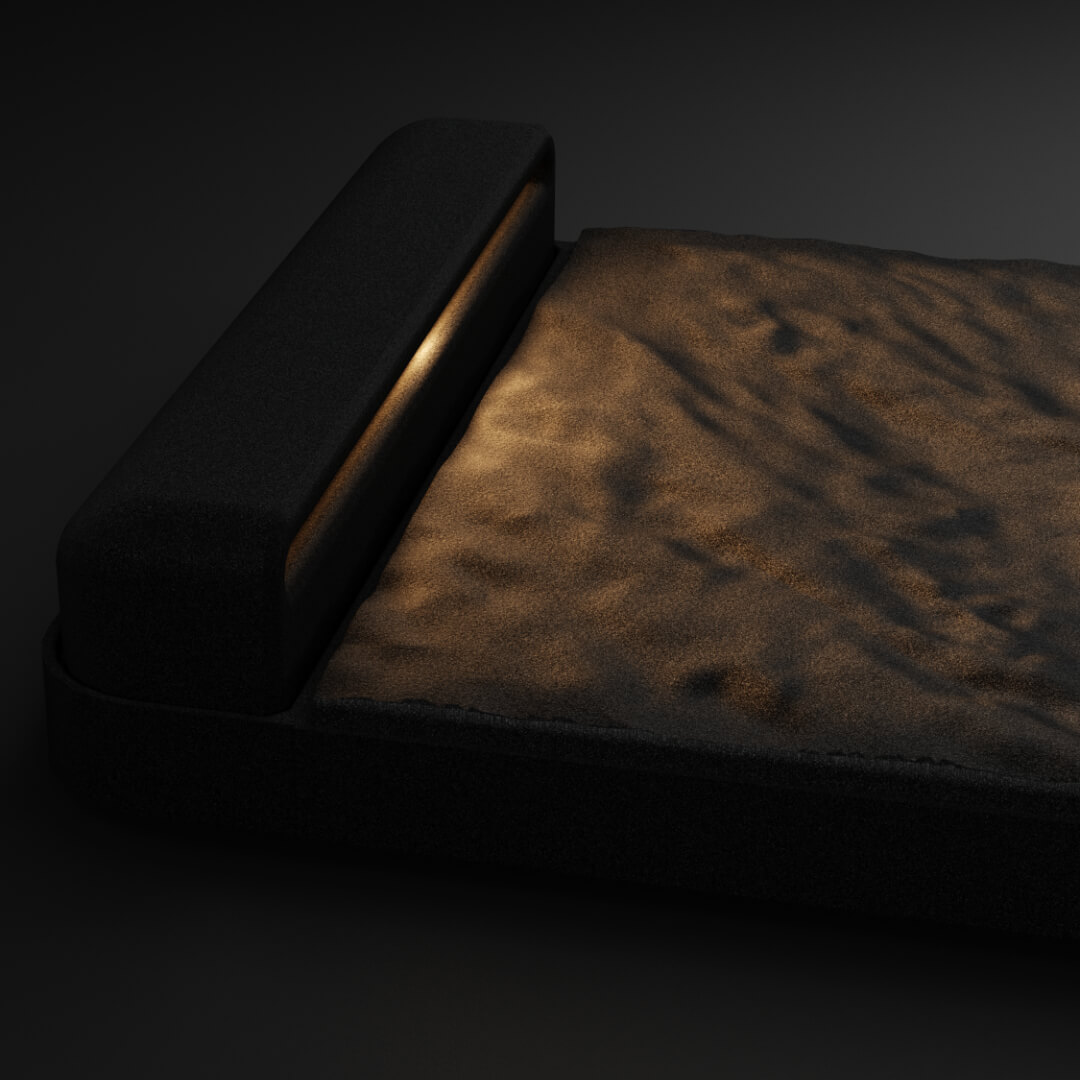 LED Светильник для шаговой плиты STONE Черный Сланец 330х75х98мм Октябрьский фото