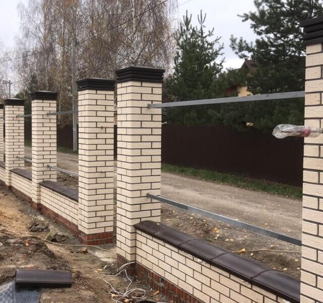 Колпак Zking Бона ХайТек Коричневый на столб 1.5х1.5 кирпича (385х385мм) в Октябрьском фото