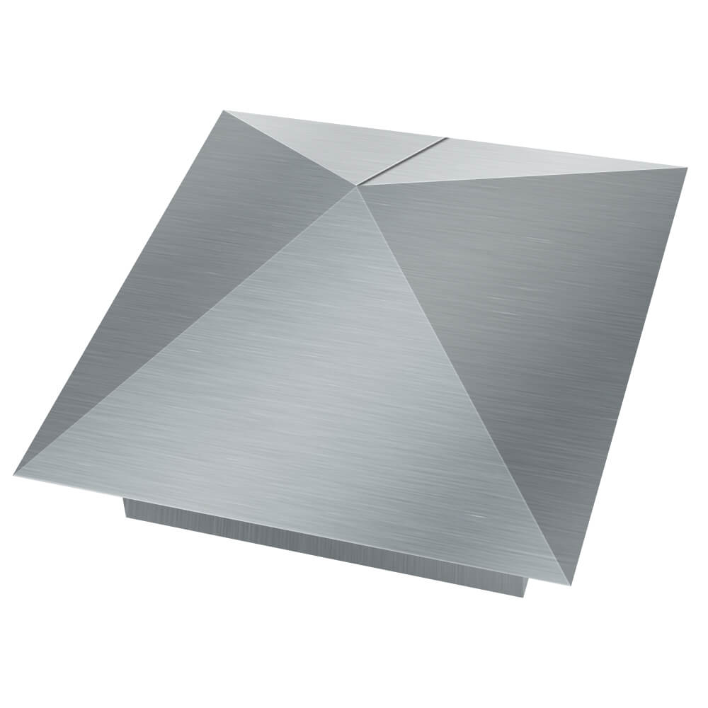 Колпак металлический 380х380мм оцинкованный заборный Октябрьский фото