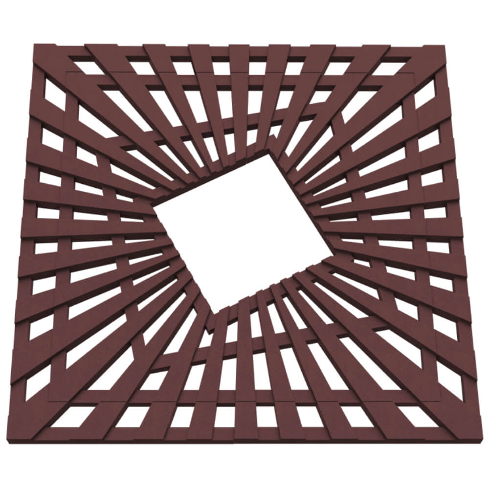 Приствольная решетка для дерева ZKING ATMOSPHERE 1.2х1.2м Коричневая в Октябрьском фото