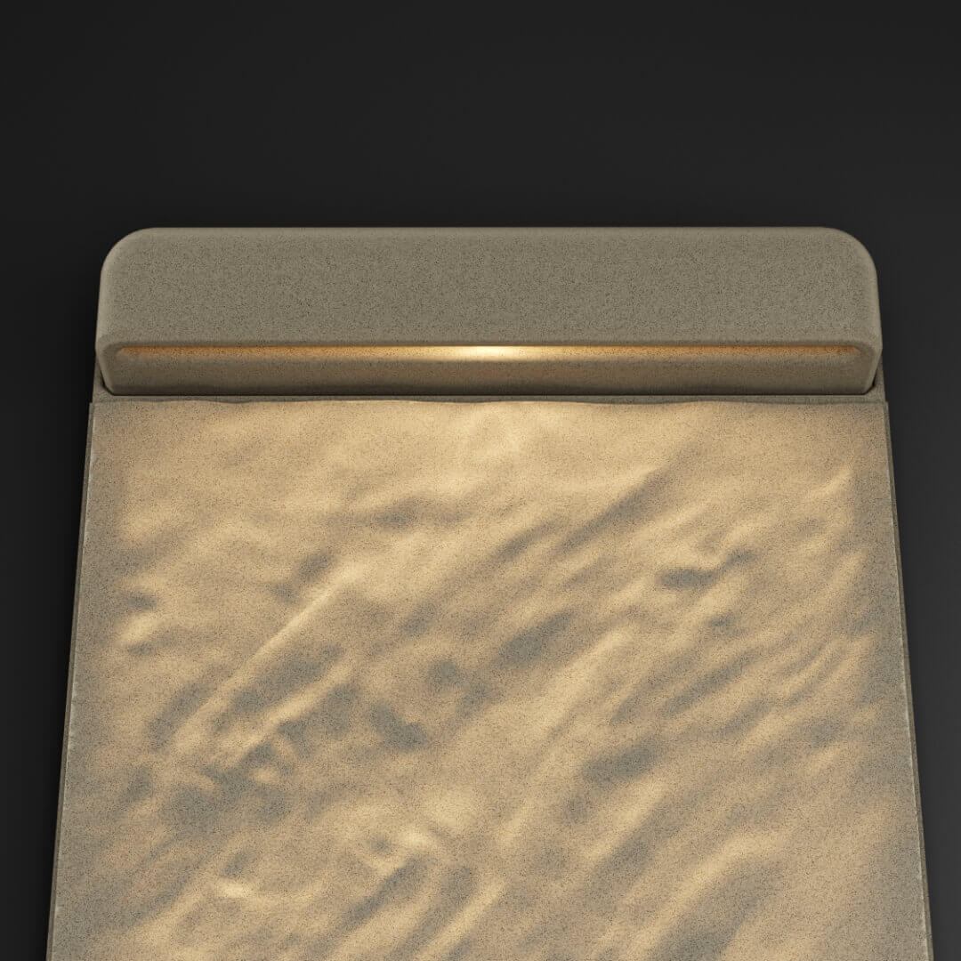 LED Светильник для шаговой плиты STONE Светлая Галька 330х75х98мм в Октябрьском фото