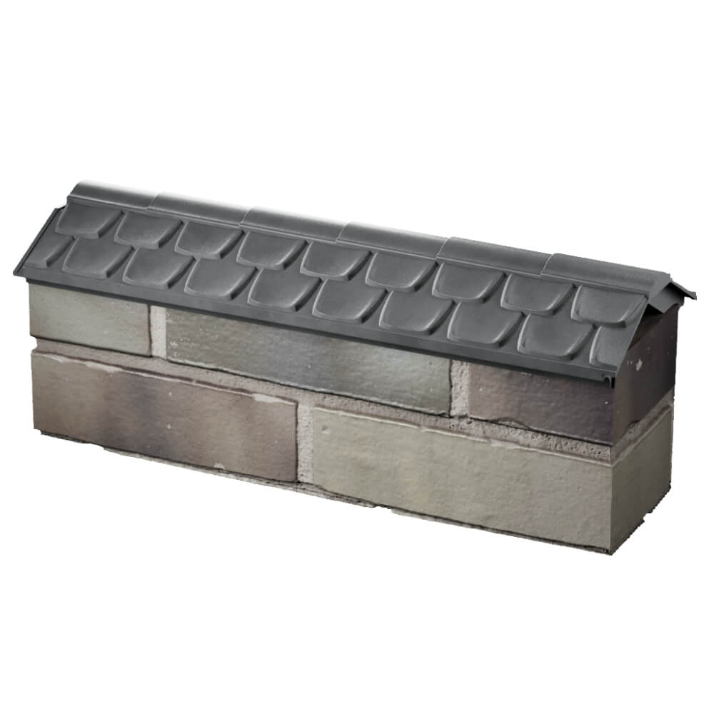 Парапет Zking Эльбрус Серый с посадкой на 0.5 кирпича (130мм) в Октябрьском фото