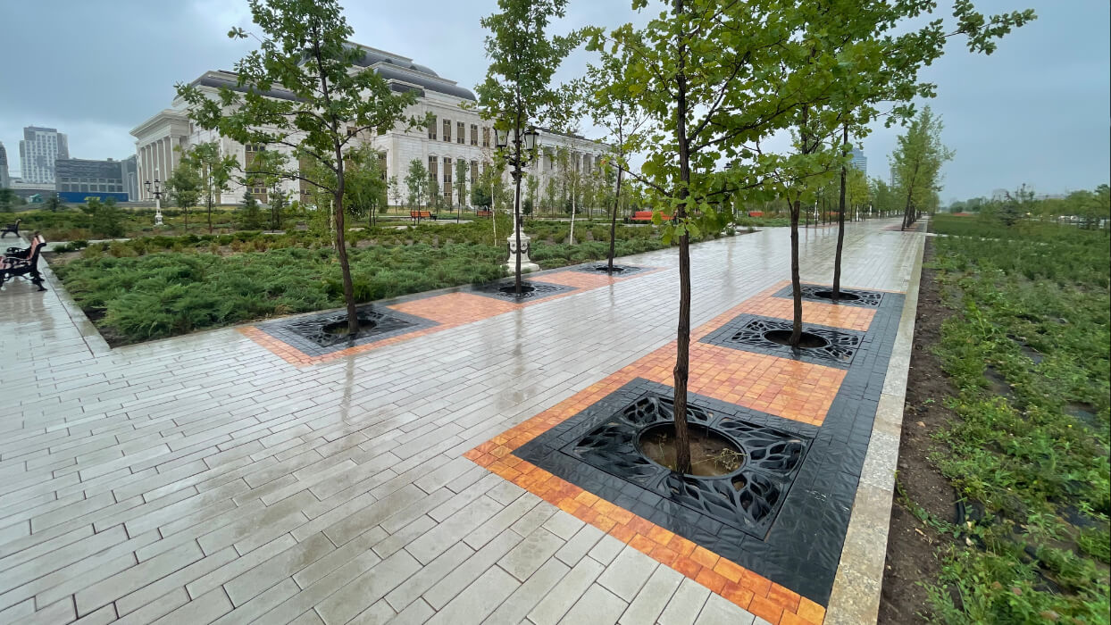 Приствольная решетка для дерева ZKING CRUST 1.2х1.2м Черная в Октябрьском фото