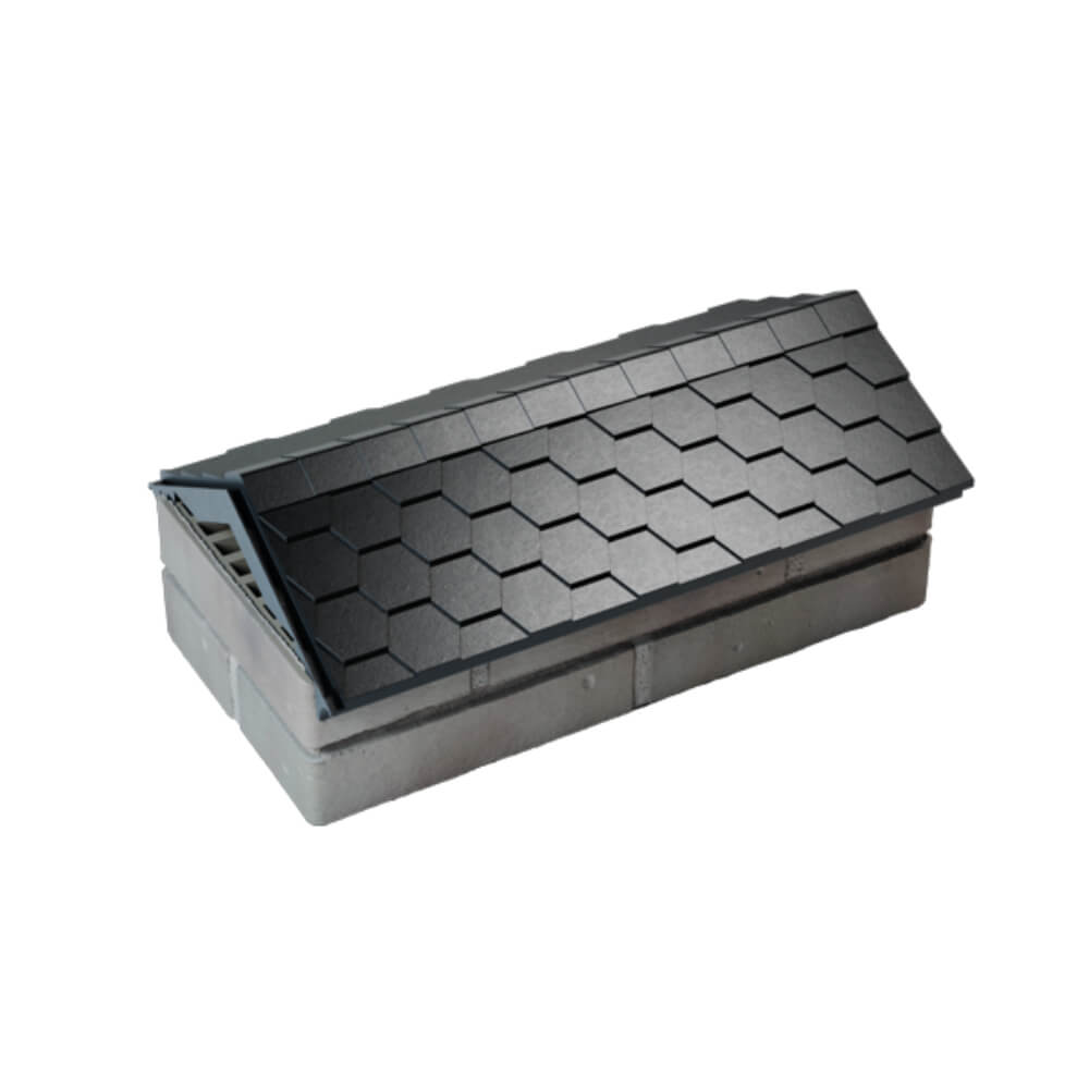 Парапет Zking Эверест Черный с посадкой на 1 кирпич (200/225/255мм) в Октябрьском фото