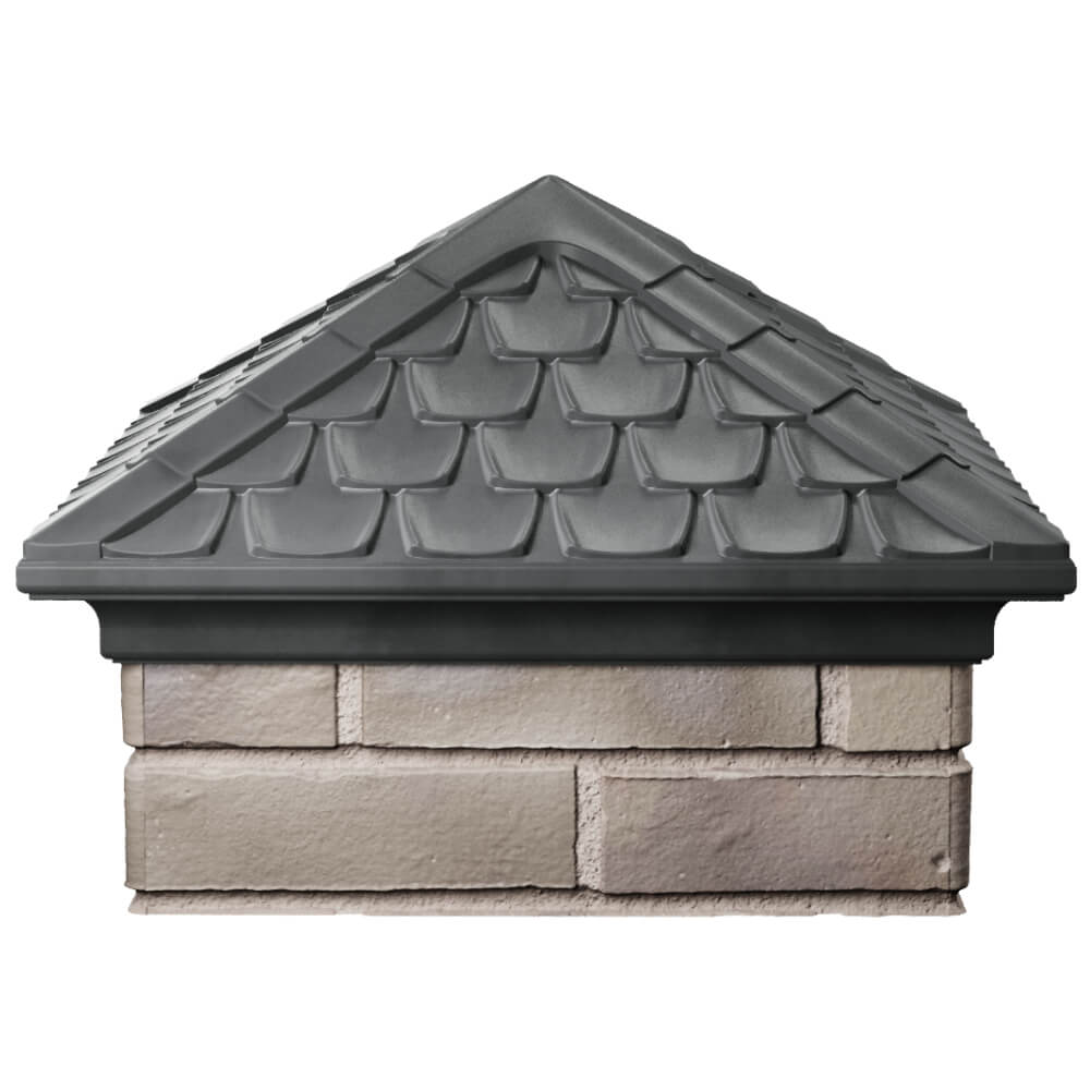 Колпак Zking Эльбрус Серый на столб 1.5х1.5 кирпича (385х385мм) Октябрьский фото