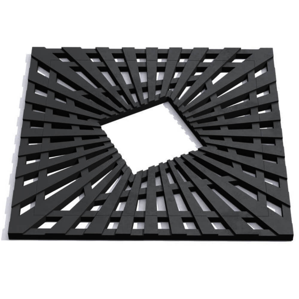 Приствольная решетка для дерева ZKING ATMOSPHERE 1.2х1.2м Черная Октябрьский фото