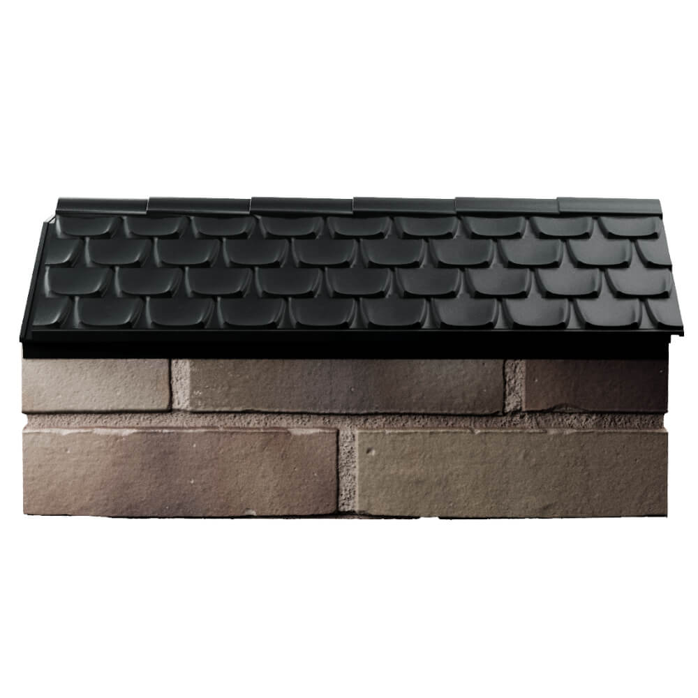 Парапет Zking Эльбрус Черный с посадкой на 1 кирпич (255мм) в Октябрьском фото