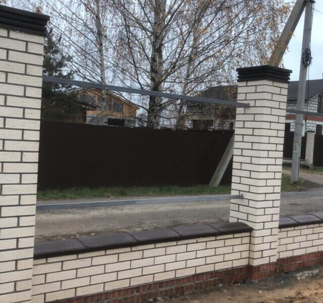 Колпак Zking Бона ХайТек Коричневый на столб 1.5х1.5 кирпича (385х385мм) в Октябрьском фото