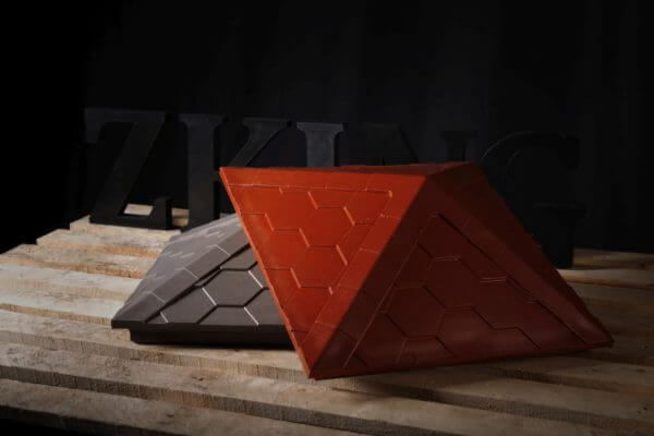 Колпак Zking Эверест Красный на столб 1.5х1.5 кирпича (390х390мм) в Октябрьском фото