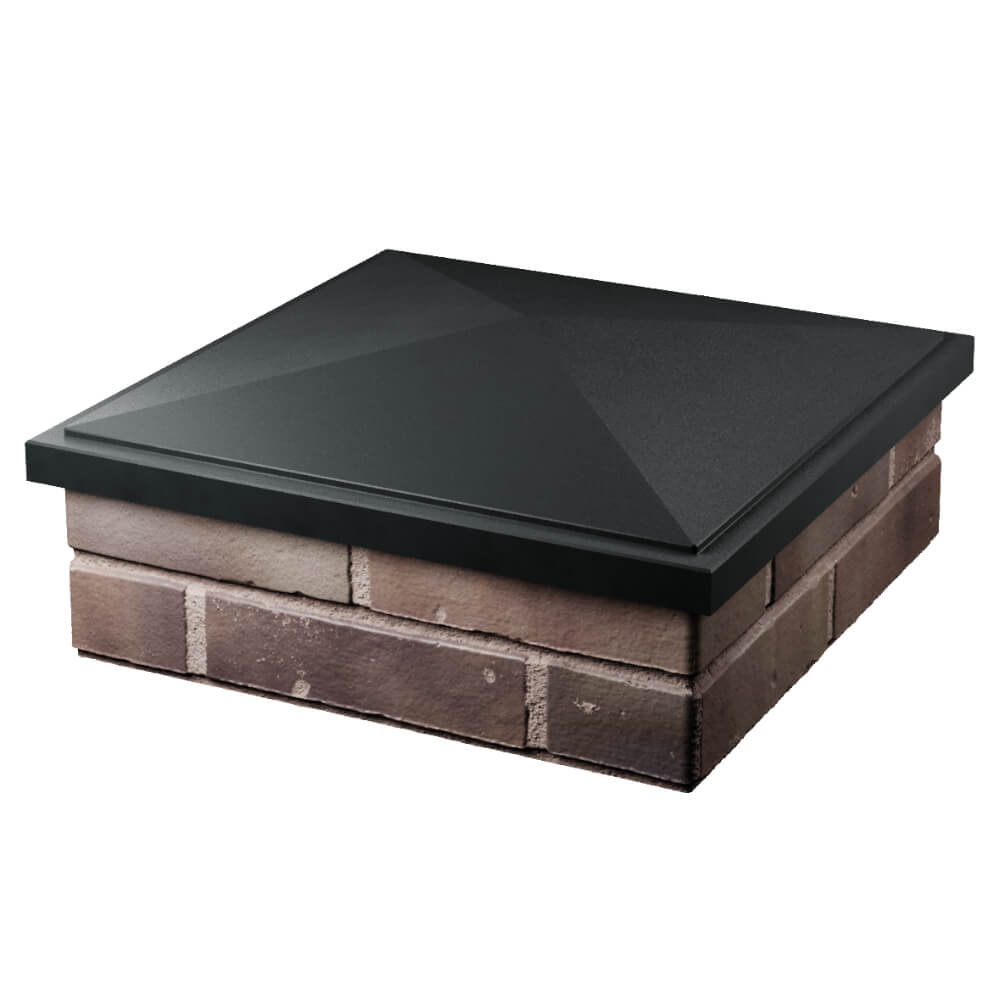 Колпак Zking БонаМоно Черный на столб 2х2 кирпича (515х515, 530х530мм) в Октябрьском фото