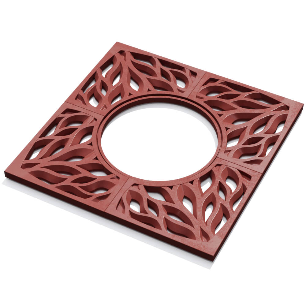 Приствольная решетка для дерева ZKING CRUST 1.2х1.2м Красная в Октябрьском фото