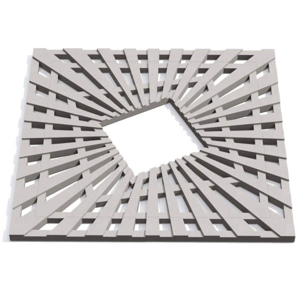 Приствольная решетка для дерева ZKING ATMOSPHERE 1.2х1.2м Бежевая Октябрьский фото