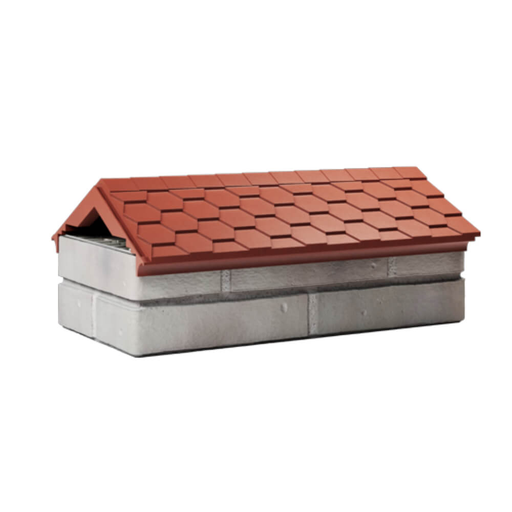 Парапет Zking Эверест Красный с посадкой на 1 кирпич (200/225/255мм) Октябрьский фото