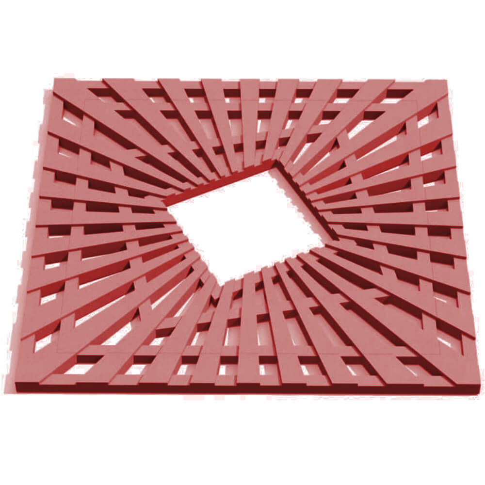 Приствольная решетка для дерева ZKING ATMOSPHERE 1.2х1.2м Красная Октябрьский фото