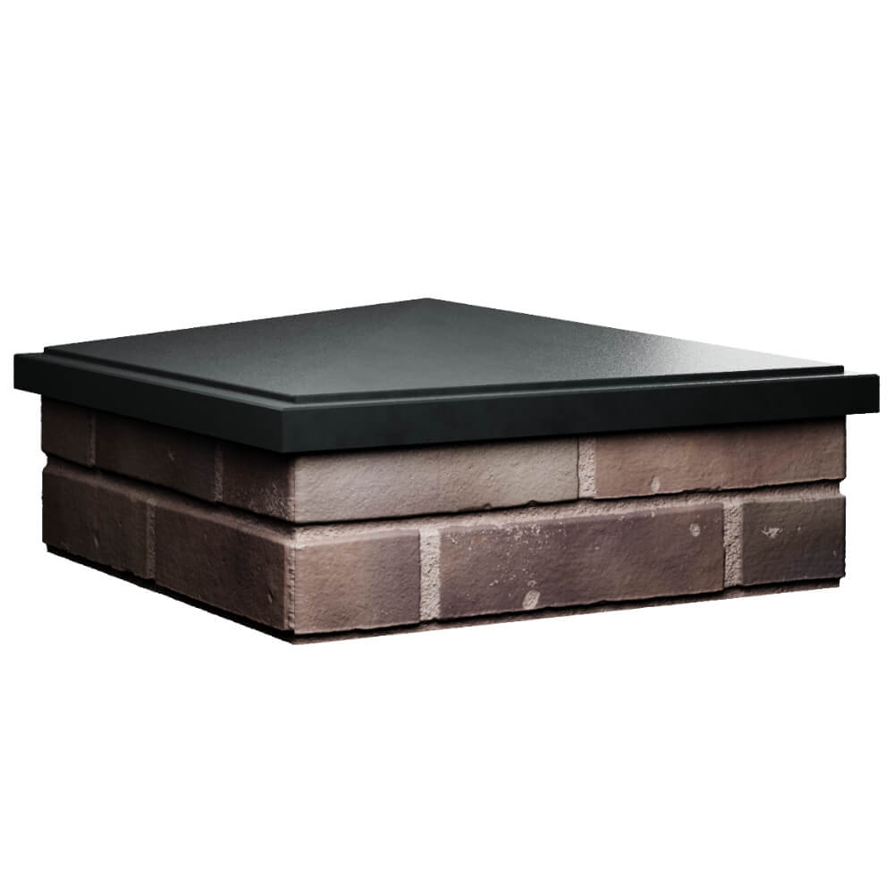 Колпак Zking БонаМоно Черный на столб 2х2 кирпича (515х515, 530х530мм) в Октябрьском фото