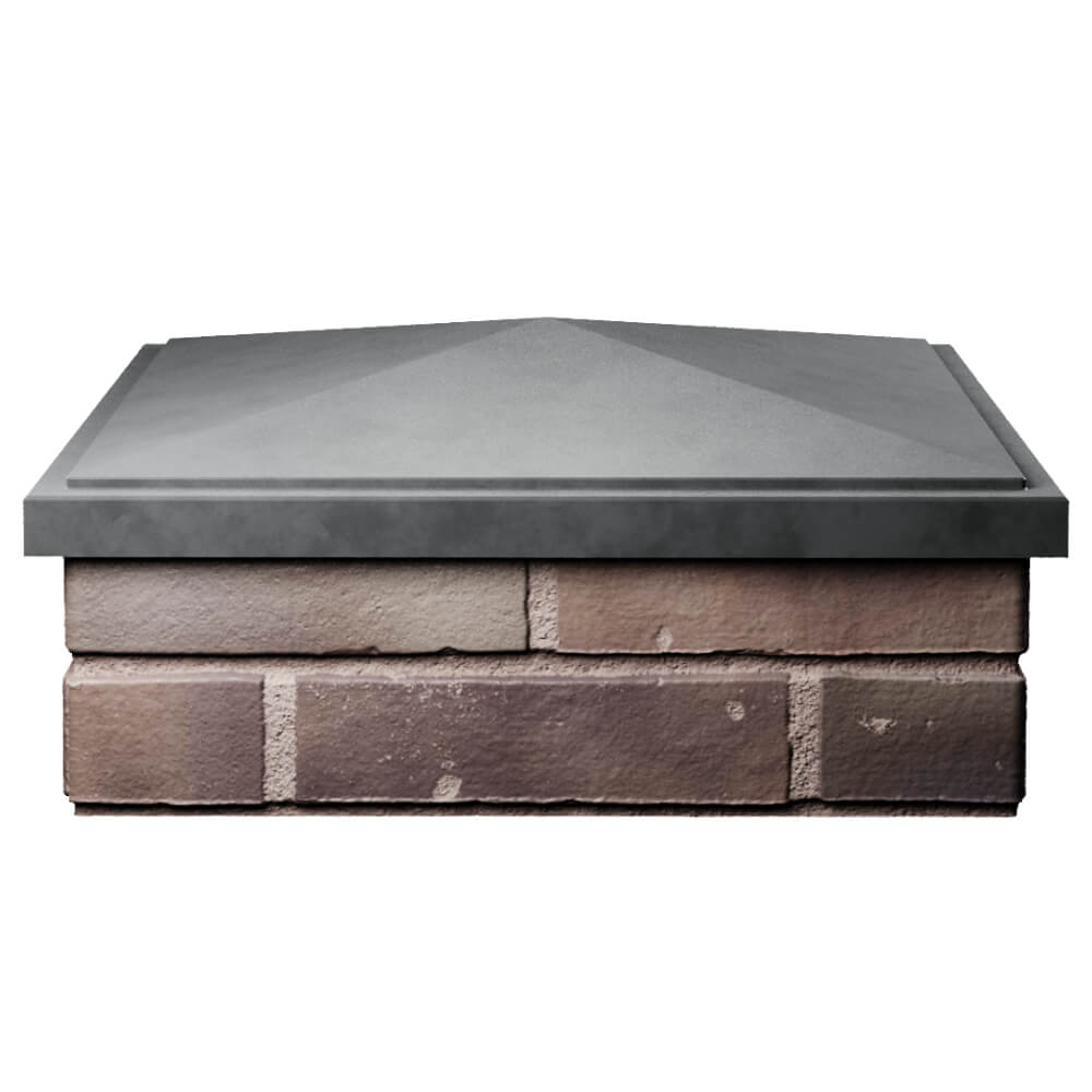 Колпак Zking БонаМоно Серый на столб 2х2 кирпича (515х515, 530х530мм) Октябрьский фото