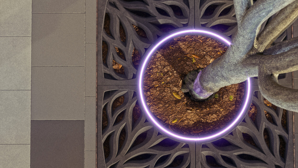 Приствольная решетка для дерева ZKING CRUST 1.2х1.2м Черная в Октябрьском фото