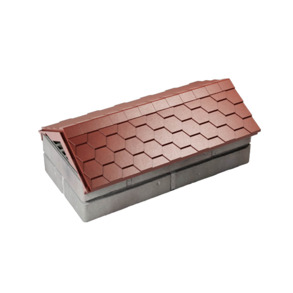Парапет Zking Эверест Красный с посадкой на 1 кирпич (200/225/255мм) в Октябрьском фото