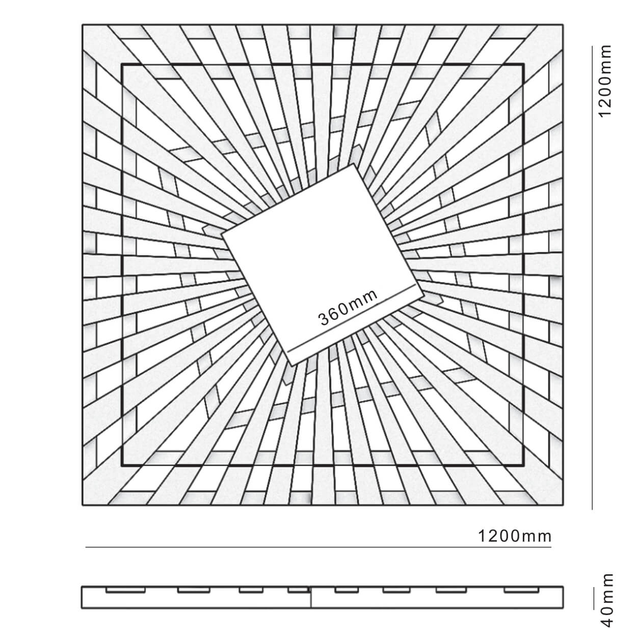 Приствольная решетка для дерева ZKING ATMOSPHERE 1.2х1.2м Черная в Октябрьском фото