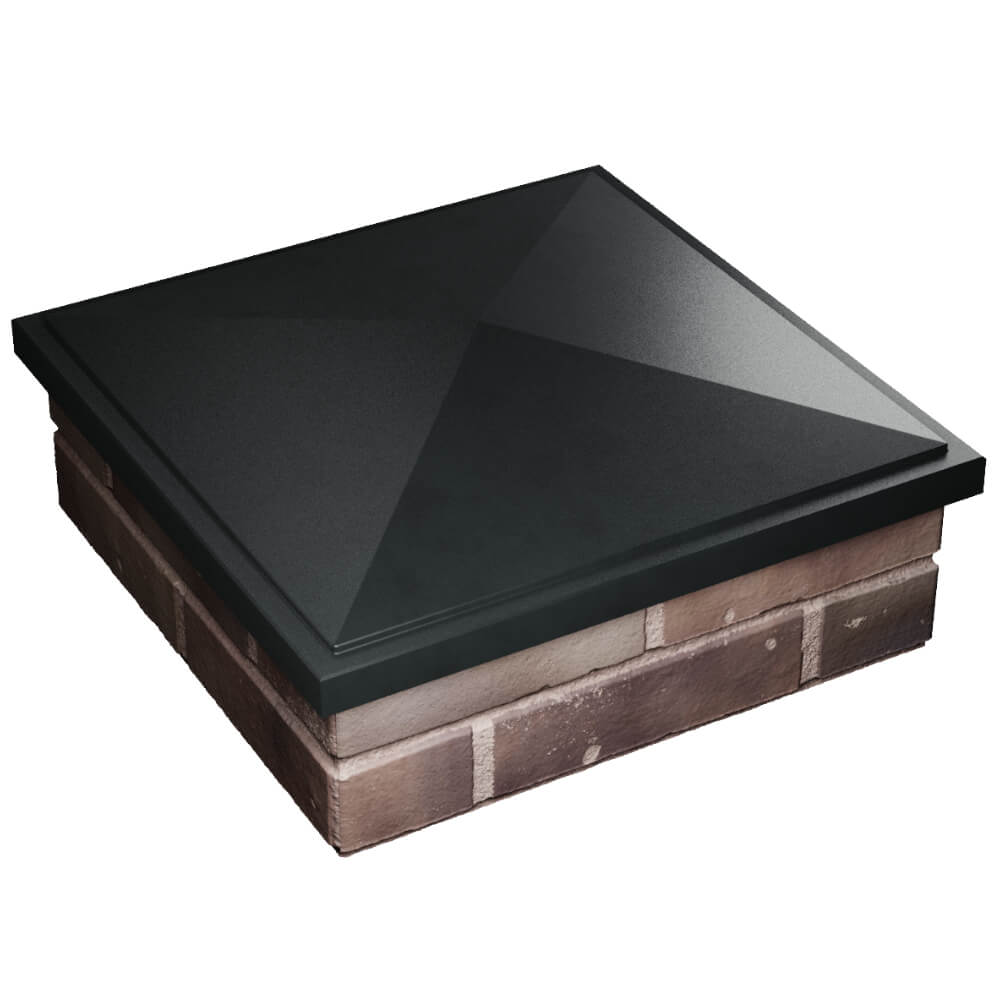 Колпак Zking БонаМоно Черный на столб 2х2 кирпича (515х515, 530х530мм) в Октябрьском фото