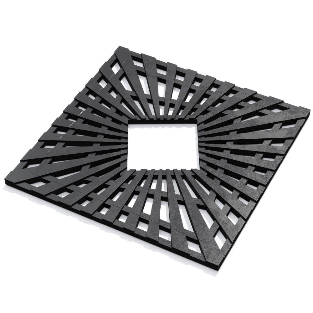 Приствольная решетка для дерева ZKING ATMOSPHERE 1.2х1.2м Черная в Октябрьском фото