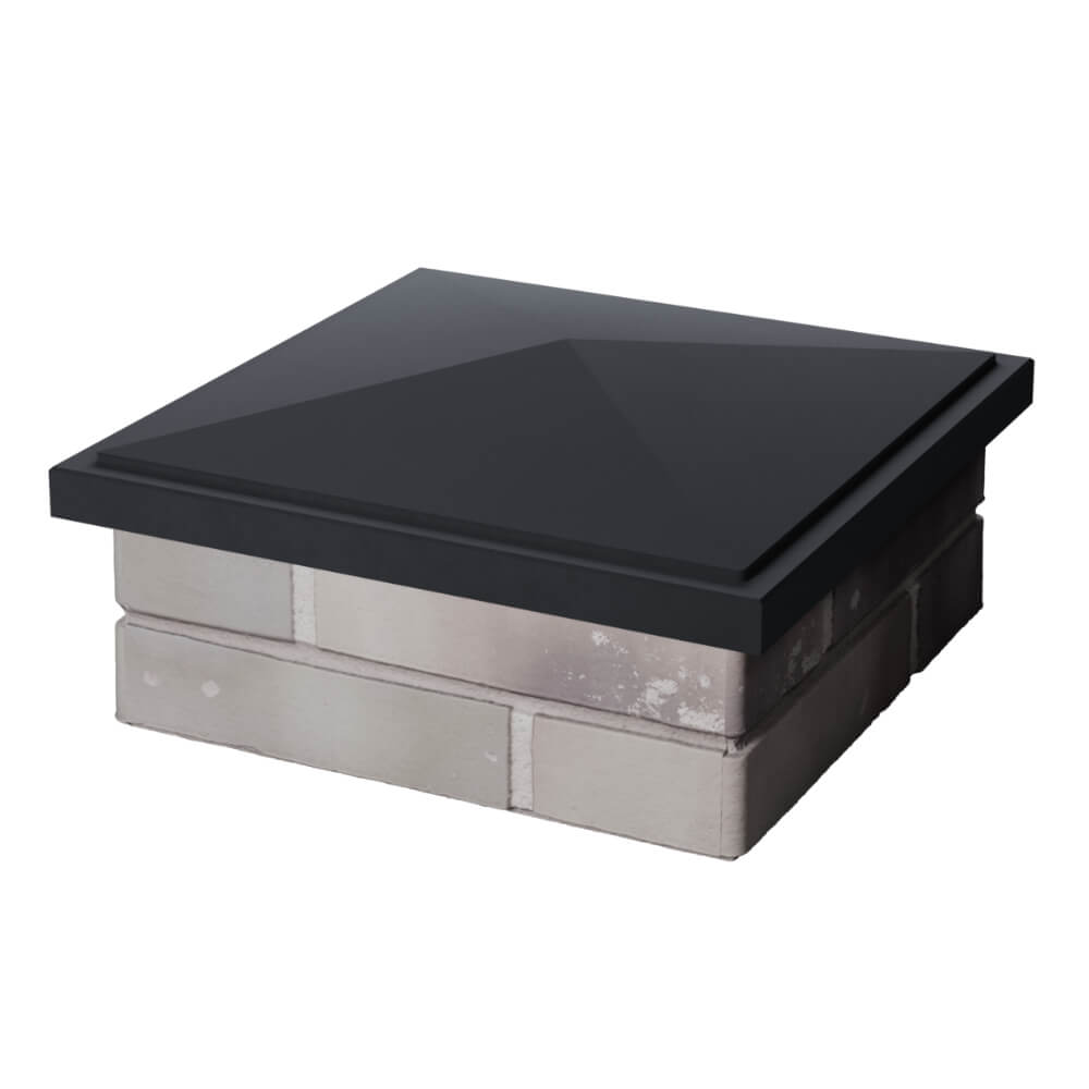 Колпак Zking БонаМоно Серый на столб 1.5х1.5 кирпича (385х385, 400х400мм) в Октябрьском фото