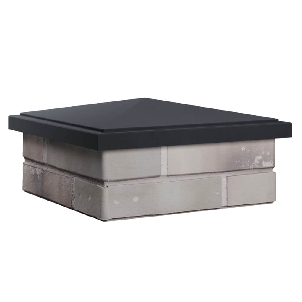 Колпак Zking БонаМоно Серый на столб 1.5х1.5 кирпича (385х385, 400х400мм) в Октябрьском фото