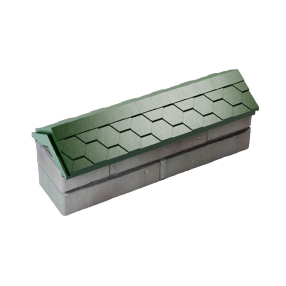 Парапет Zking Эверест Зеленый с посадкой на 0.5 кирпича (130мм) в Октябрьском фото