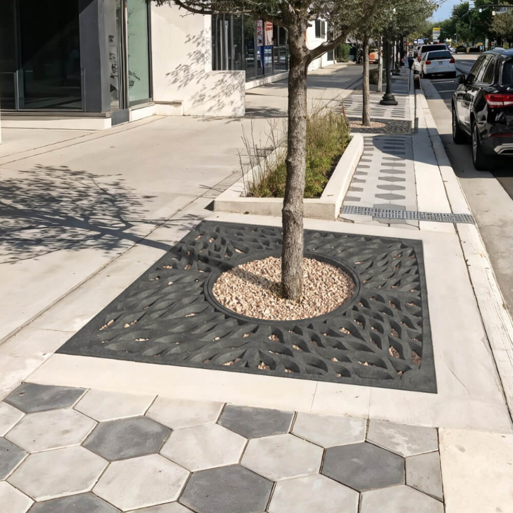 Приствольная решетка для дерева ZKING CRUST 2х2м Черная в Октябрьском фото