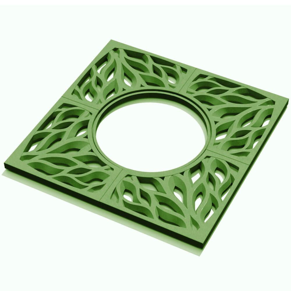 Приствольная решетка для дерева ZKING CRUST 1.2х1.2м Зеленая в Октябрьском фото