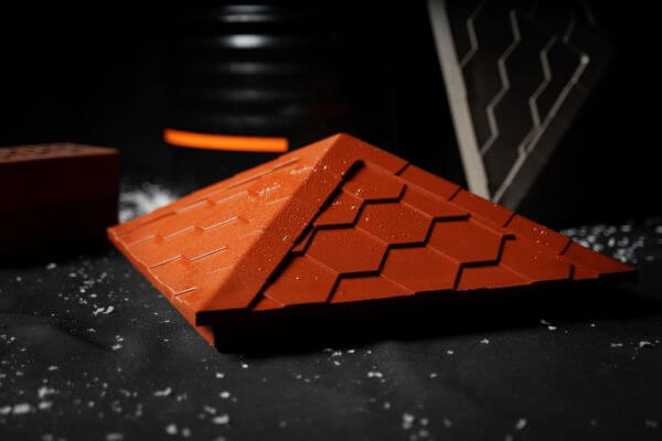 Колпак Zking Эверест Красный на столб 1.5х1.5 кирпича (390х390мм) в Октябрьском фото