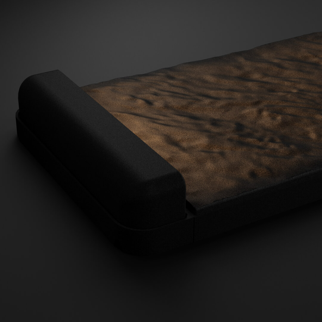 LED Светильник для шаговой плиты STONE Черный Сланец 330х75х98мм в Октябрьском фото